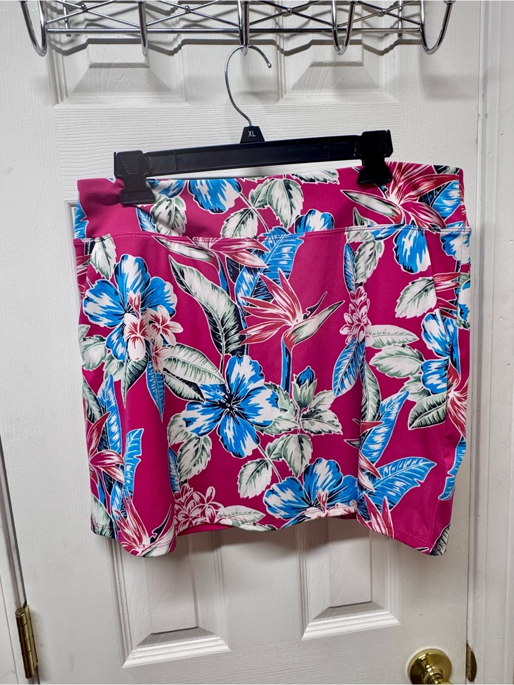 Tommy Bahama Pink Floral Golf/Tennis Skort – Size Large – UPF 50+